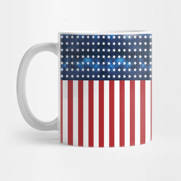 American flag galaxy all big - blue galaxy (patriot - veteran - USA lover) - gift idea by Vane22april